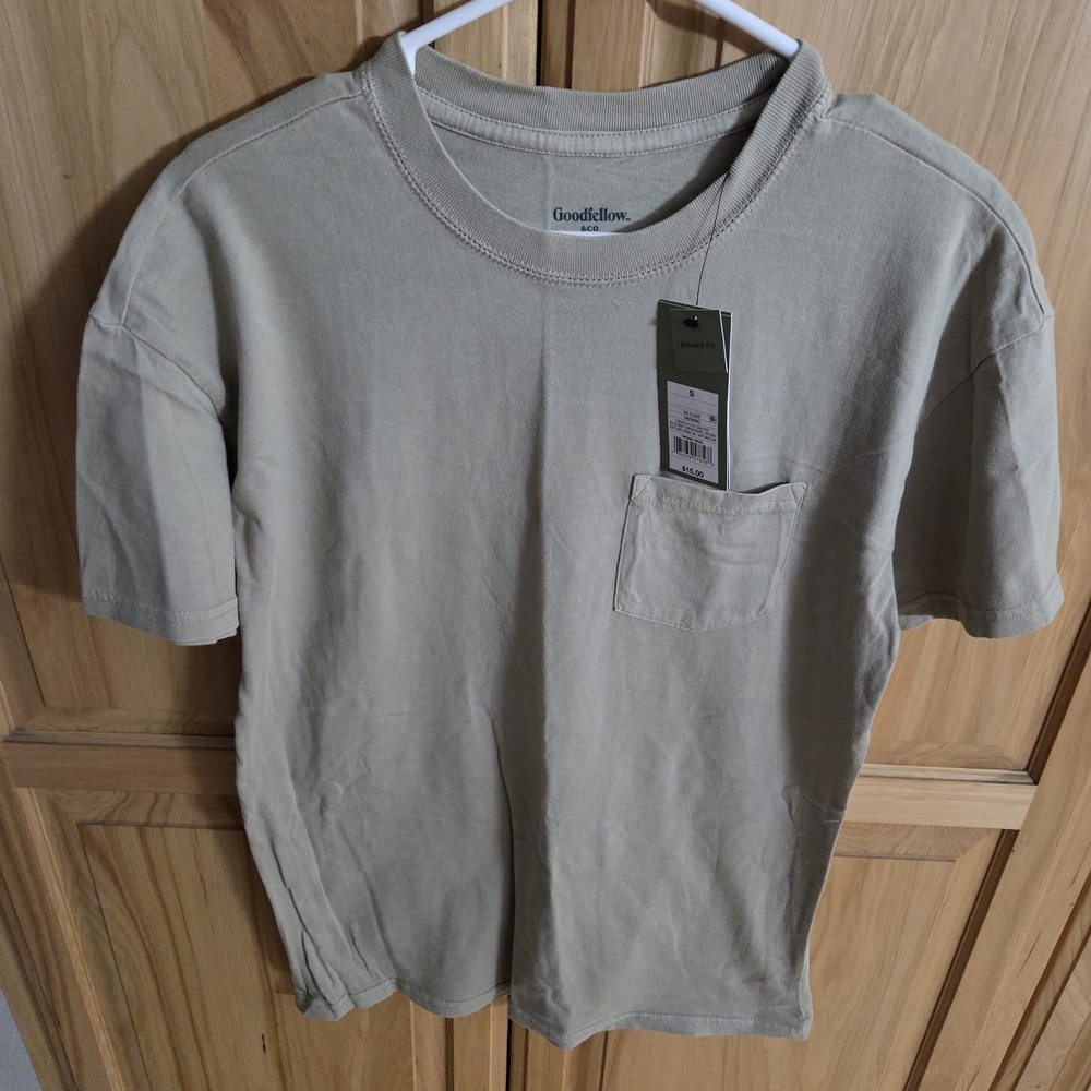 Goodfellow & Co Men's Beige Short Sleeve Tee Size S